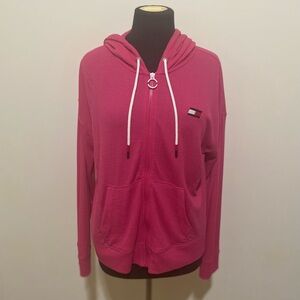 Tommy Hilfiger Sport Pink Oversized Short Hoodie
